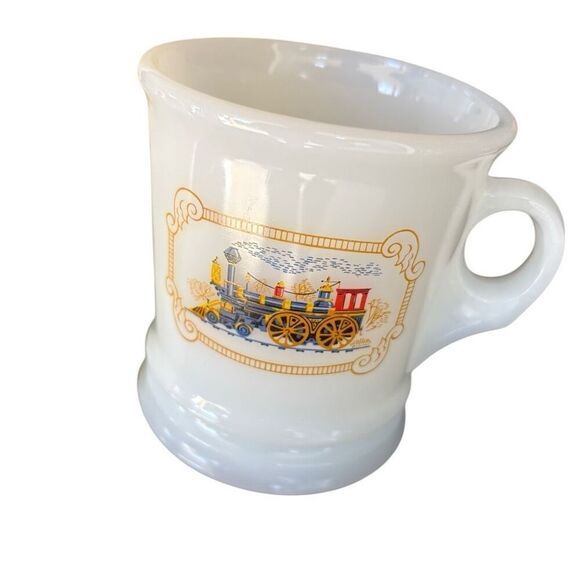 Avon Iron Horse Locomotive Shaving Mug & EMPTY Blend 7 After Shave Decanter - Picture 2 of 11